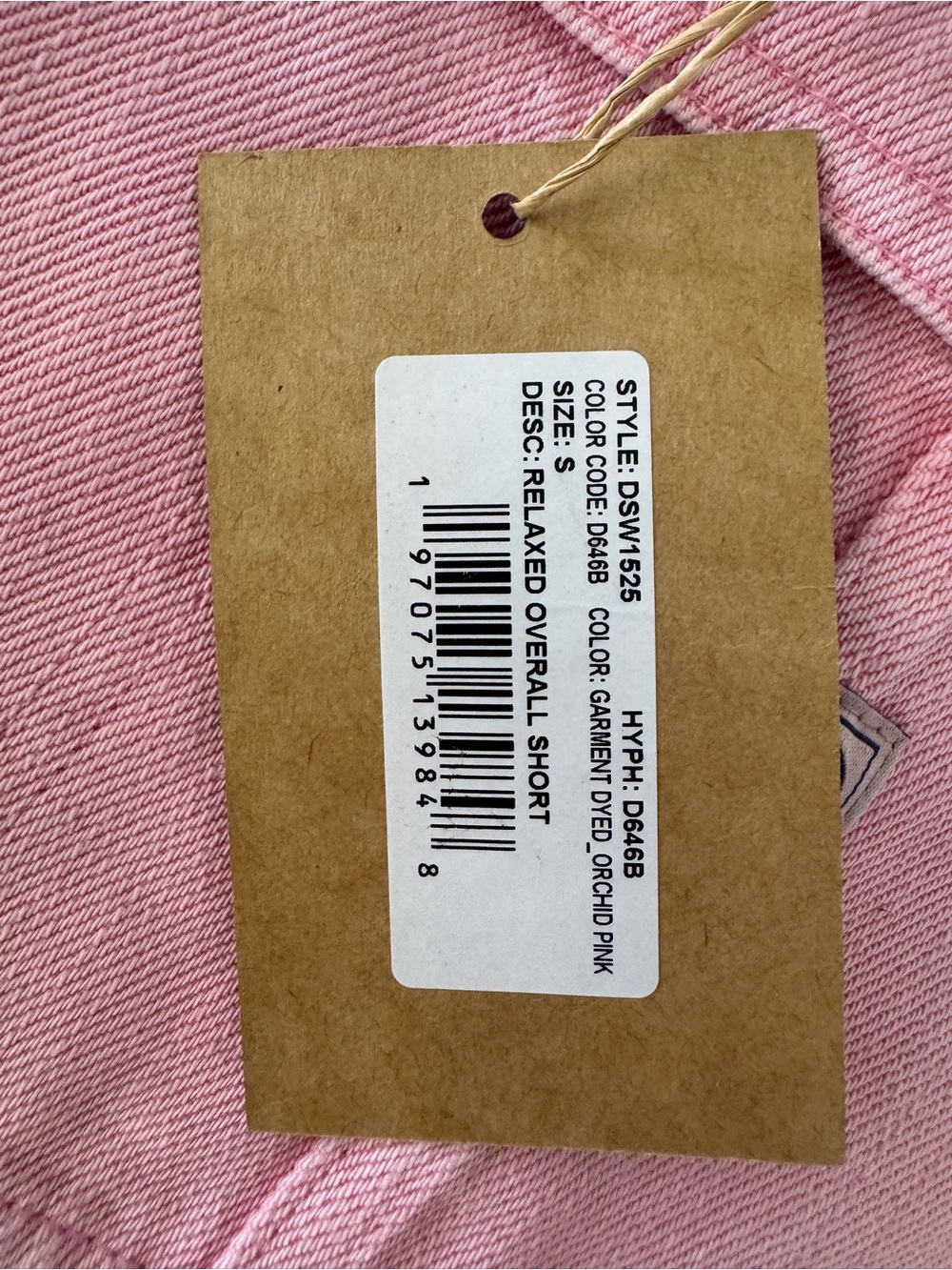 Denimist Relaxed Short Denim Overalls Size Small Orchid Pink - Picture 6 of 6